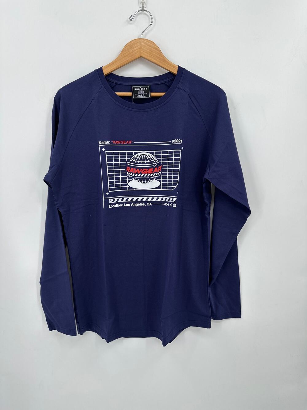 RawGear World Wide performance Long Sleeve Tee Shirt size large NWT